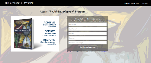 The Advisor Playbook